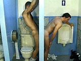 Deux gays s enculent dans les toilettes